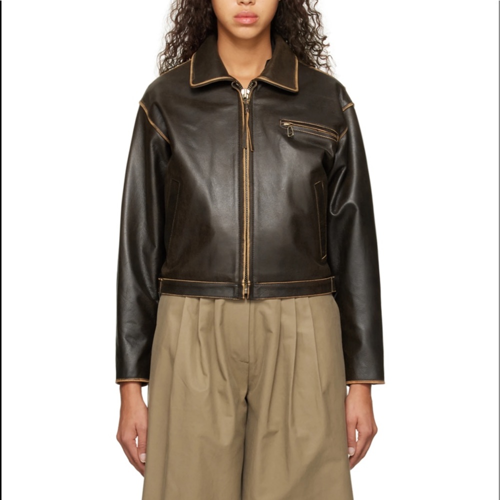 The Open Product Leather Jacket